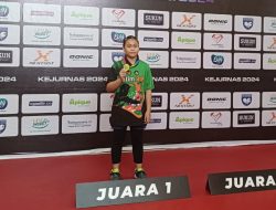 Wakili PTMSI Jatim di Ajang Kejurnas Tenis Meja, Putri Anggota Polres Pamekasan Ini Sumbang Medali Emas