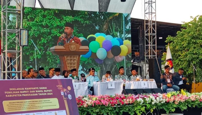 Deklarasi Kampanye Damai, Ketua KPU Pamekasan Janji Tindak Alat Peraga yang Langgar Aturan