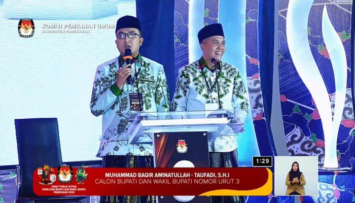 Debat Pamungkas, Paslon Berbakti Pikat Pemilih Untuk Pembangunan Pamekasan Berkemajuan