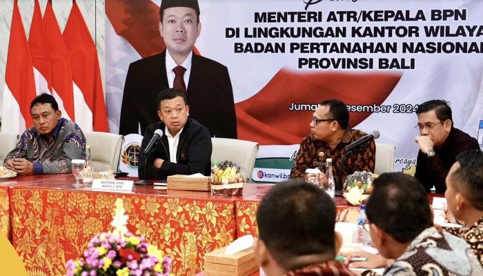 Menteri Nusron Minta BPN Provinsi Bali Jawab Tantangan Birokrasi Modern