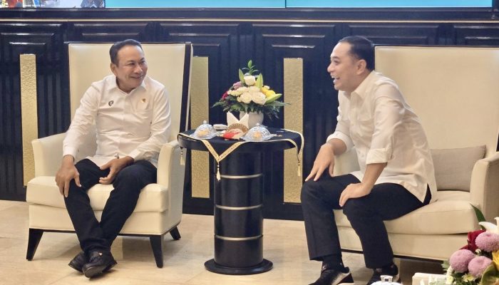 Perkuat Kerjasama, Kepala BPN Jatim Temui Wakikota Surabaya Terpilih