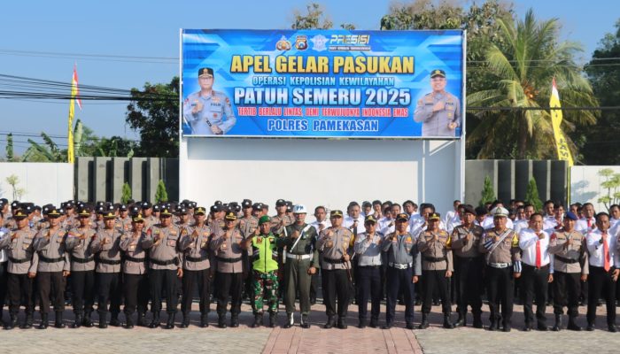 Tekan Pelanggaran Lalu Lintas, Polres Pamekasan Gelar Operasi Patuh Semeru 2025